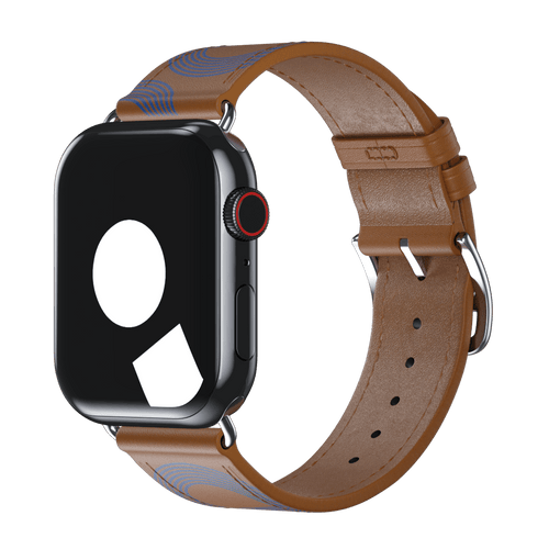 Biscuit/Bleu Électrique Single Tour for Apple Watch iSTRAP