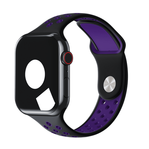 Black/Hyper Grape Sport Band Active for Apple Watch iSTRAP