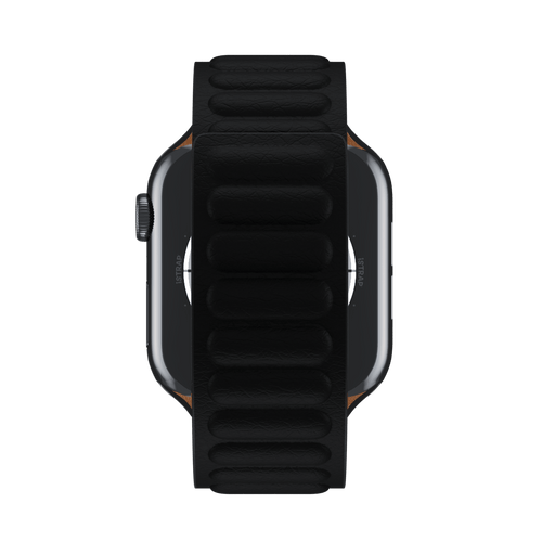 Black Leather Link for Apple Watch iSTRAP