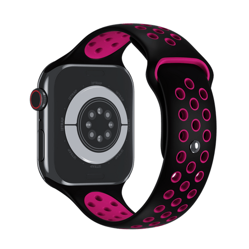 Black/Pink Blast Sport Band Active for Apple Watch iSTRAP