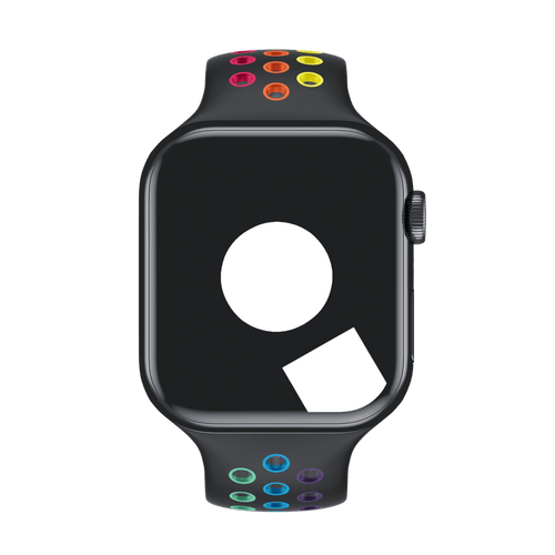 Black/Pride Edition Sport Band Active for Apple Watch iSTRAP