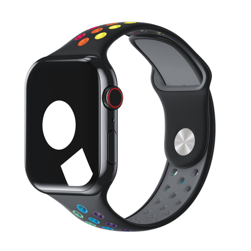 Black/Pride Edition Sport Band Active for Apple Watch iSTRAP