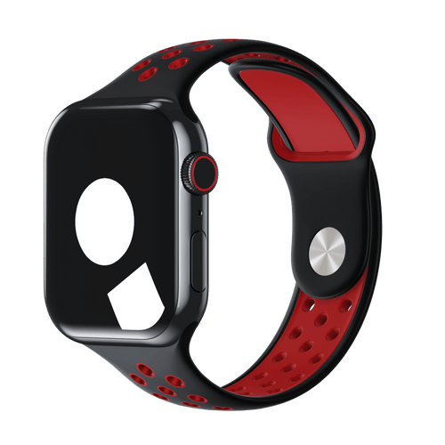Black/Red Sport Band Active for Apple Watch iSTRAP
