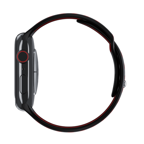 Black/Red Sport Band Active for Apple Watch iSTRAP