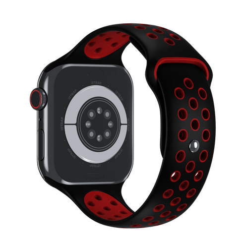Black/Red Sport Band Active for Apple Watch iSTRAP