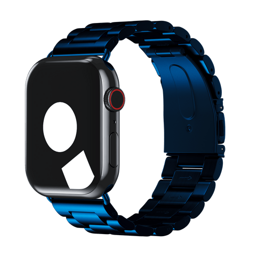 Blue Tri-Link Bracelet for Apple Watch iSTRAP