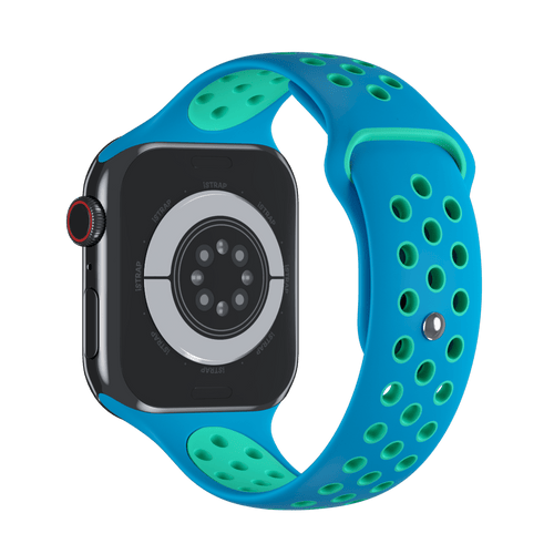 Chlorine Blue/Green Glow Sport Band Active for Apple Watch iSTRAP