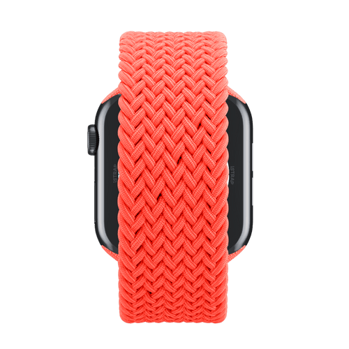 Electric Orange Braided Solo Loop for Apple Watch iSTRAP