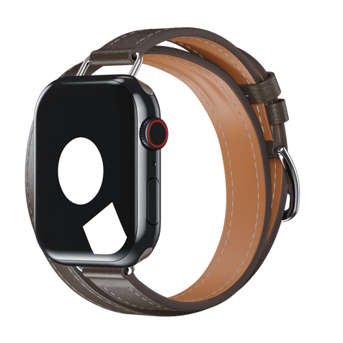 Etoupe Attelage Double Tour for Apple Watch iSTRAP