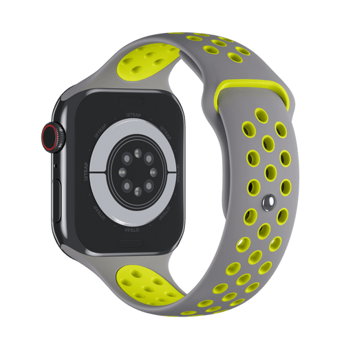 Flat Silver/Volt Sport Band Active for Apple Watch iSTRAP