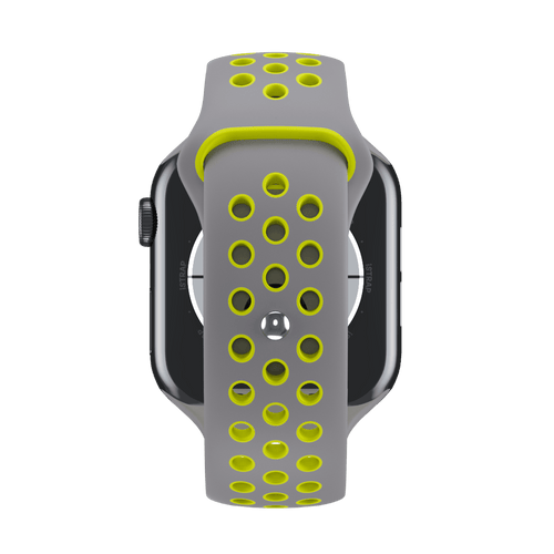 Flat Silver/Volt Sport Band Active for Apple Watch iSTRAP