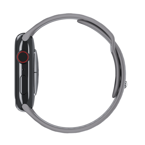 Flat Silver/White Sport Band Active for Apple Watch iSTRAP