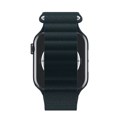 Forest Green Leather Loop for Apple Watch iSTRAP