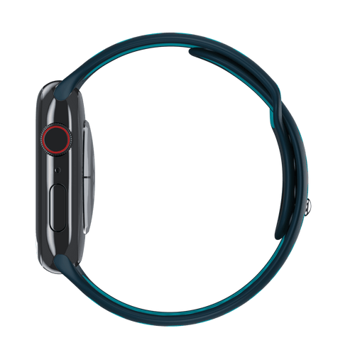 Midnight Turquoise/Aurora Green Sport Band Active for Apple Watch iSTRAP