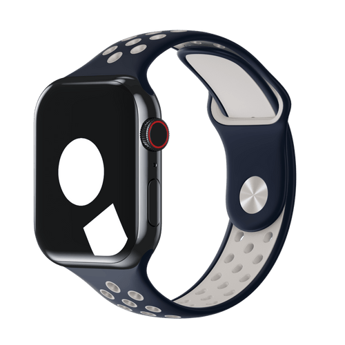 Obsidian/White Sport Band Active for Apple Watch iSTRAP
