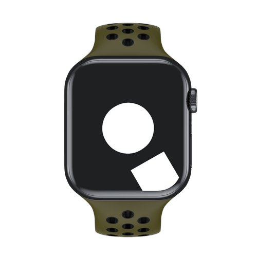 Olive Flak/Black Sport Band Active for Apple Watch iSTRAP