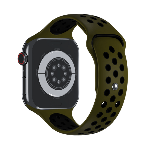 Olive Flak/Black Sport Band Active for Apple Watch iSTRAP