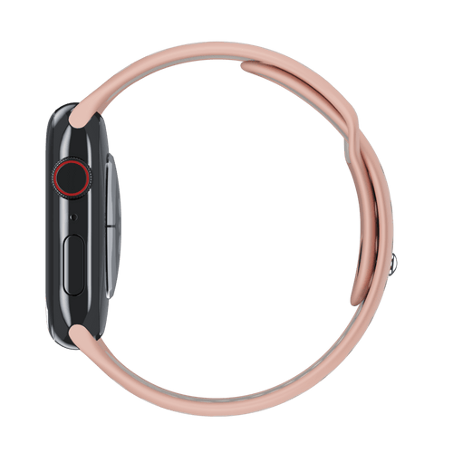 Powder Pink/White Sport Band Active for Apple Watch iSTRAP