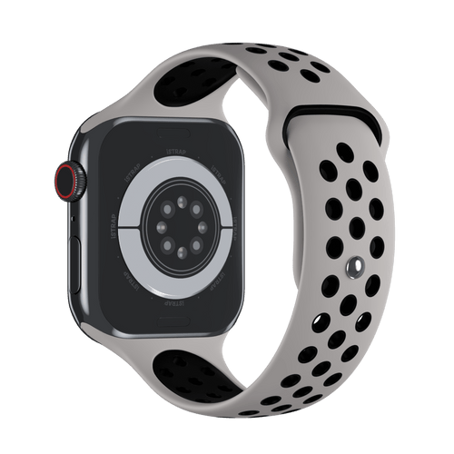 Pure Platinum/Black Sport Band Active for Apple Watch iSTRAP