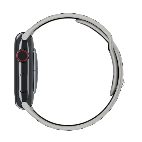 Summit White/Black Sport Band Active for Apple Watch iSTRAP