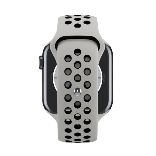 Summit White/Black Sport Band Active for Apple Watch iSTRAP