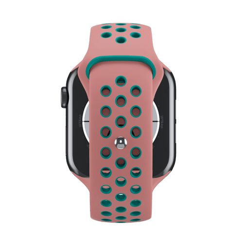 Vintage Rose/Marine Green Sport Band Active for Apple Watch iSTRAP