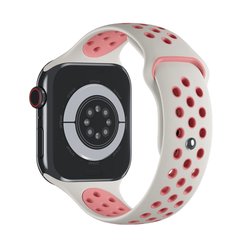 White/Pink Sport Band Active for Apple Watch iSTRAP