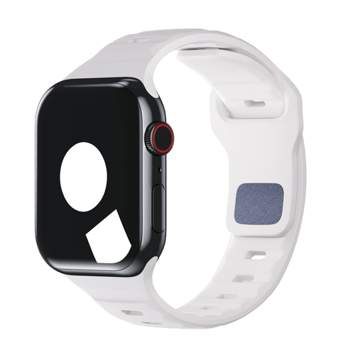 White Sport Band Groove for Apple Watch iSTRAP