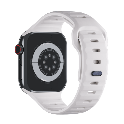 White Sport Band Groove for Apple Watch iSTRAP