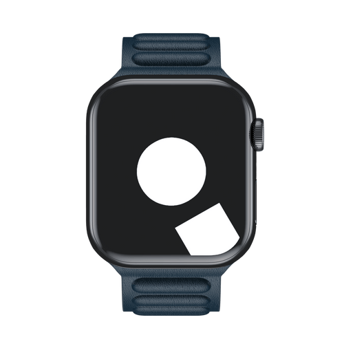 Abyss Blue Leather Link for Apple Watch iSTRAP