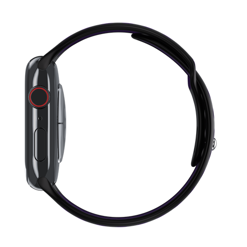 Black/Hyper Grape Sport Band Active for Apple Watch