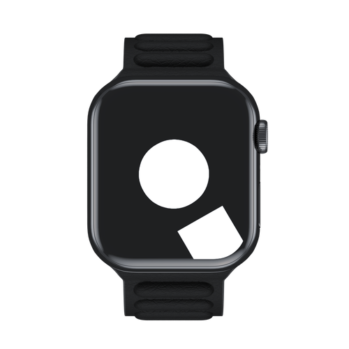 Black Leather Link for Apple Watch iSTRAP