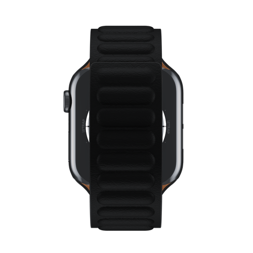 Black Leather Link for Apple Watch iSTRAP