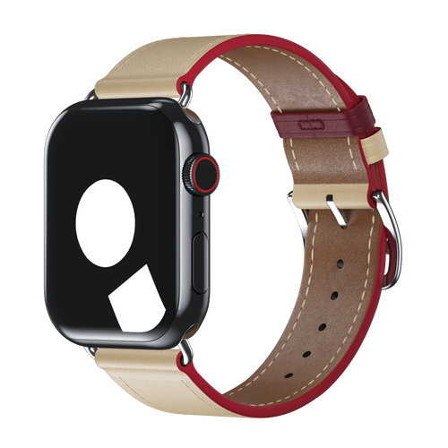 Blanc/Rouge H Single Tour for Apple Watch