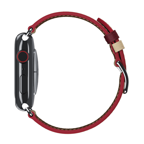 Blanc/Rouge H Single Tour for Apple Watch iSTRAP