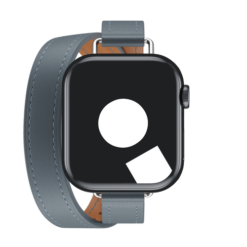 Bleu Lin Attelage Double Tour for Apple Watch iSTRAP