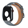 Bleu Lin Attelage Double Tour for Apple Watch iSTRAP