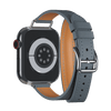Bleu Lin Attelage Double Tour for Apple Watch iSTRAP