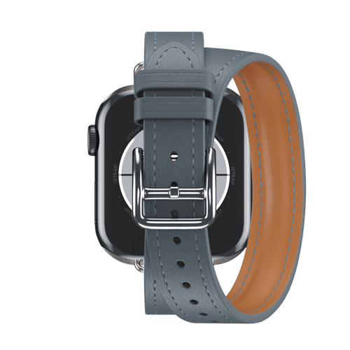 Bleu Lin Attelage Double Tour for Apple Watch iSTRAP