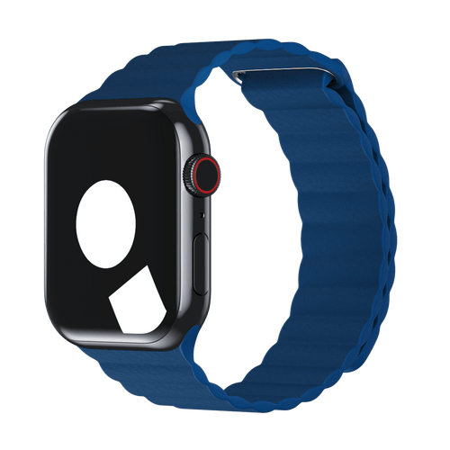 Cape Cod Blue Leather Loop for Apple Watch iSTRAP