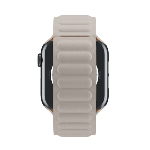 Chalk Leather Link for Apple Watch iSTRAP