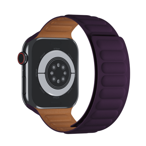 Dark Cherry Leather Link for Apple Watch iSTRAP