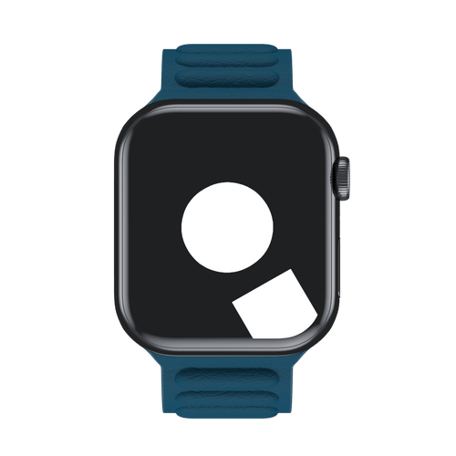 Diver Blue Leather Link for Apple Watch iSTRAP