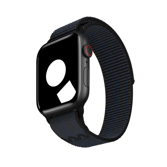 Black/Blue Sport Loop Active for Apple Watch