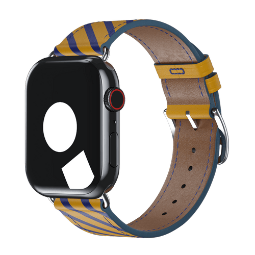 Jaune Ambre/Bleu Saphir Single Tour for Apple Watch iSTRAP