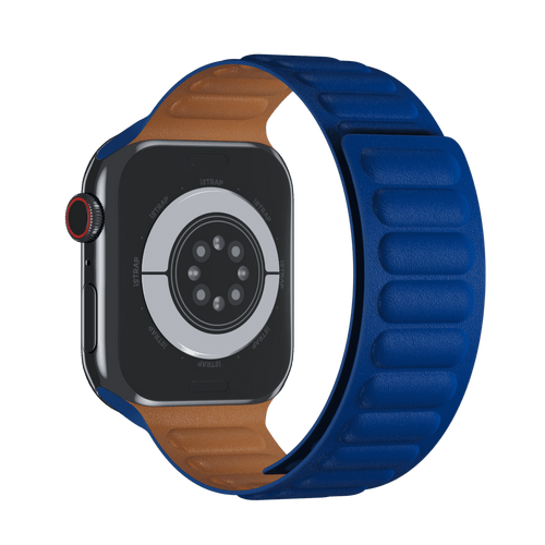 Klein Blue Leather Link for Apple Watch iSTRAP