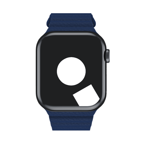 Midnight Blue Leather Loop for Apple Watch iSTRAP