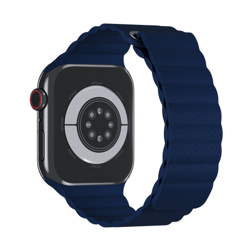 Midnight Blue Leather Loop for Apple Watch iSTRAP