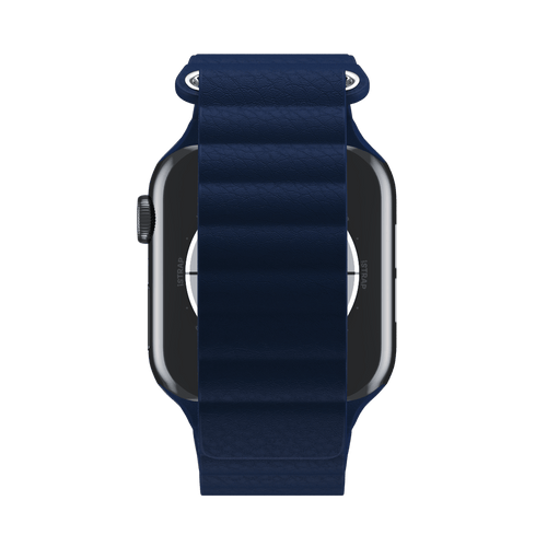 Midnight Blue Leather Loop for Apple Watch iSTRAP