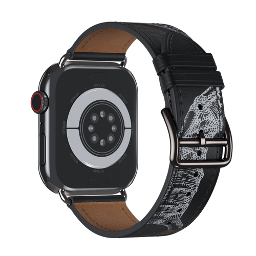 Noir Allover Print Single Tour for Apple Watch iSTRAP